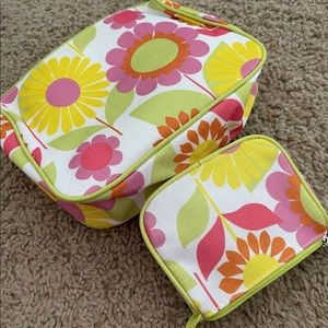 Clinique 2 pc cosmetic bags
